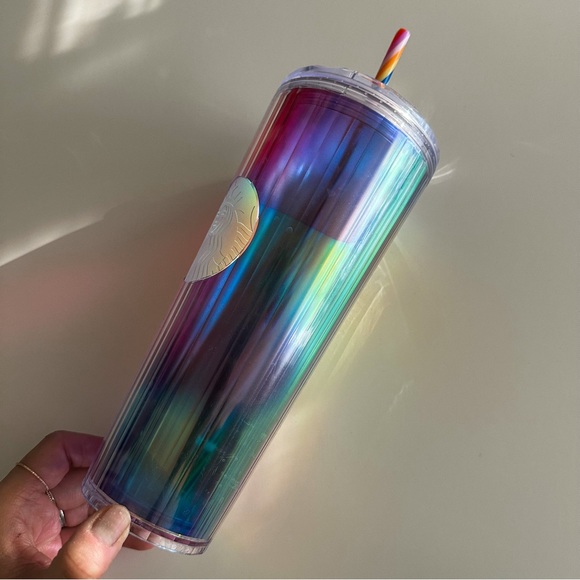 Starbucks Limited Edition Rainbow Tumbler Cup - Picture 2 of 5